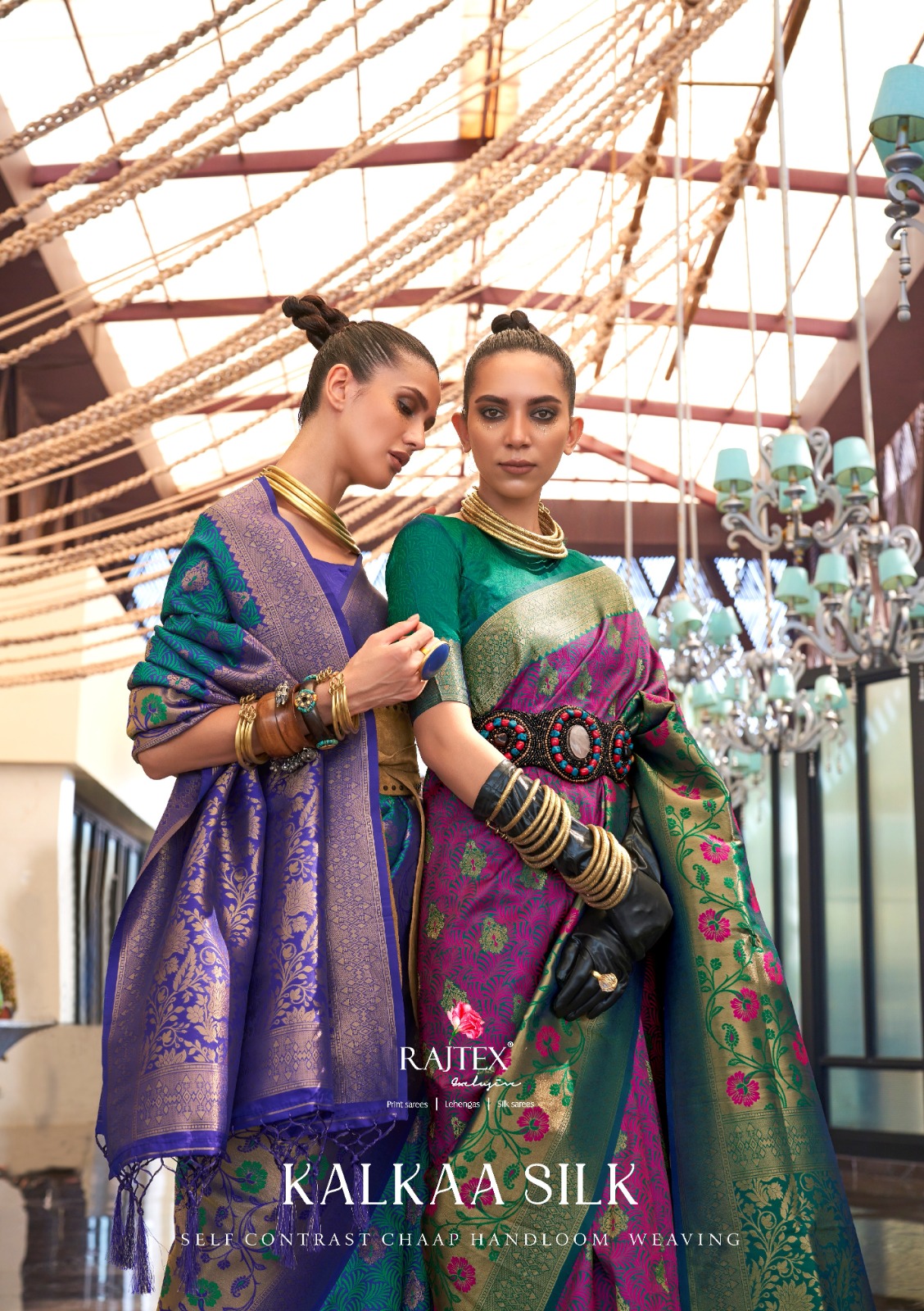 RAJTEX SAREES KALKAA SILK